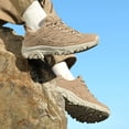 thumbnail image 2 of LASUDRAA Men's and Women's Hiking Shoes Comfortable Anti Slip Low Cut Outdoor Walking Work Couple Sneakers, 2 of 9