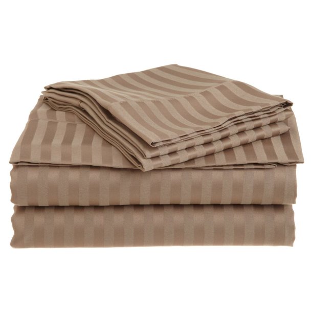 1500 Thread Count UltraSoft Microfiber Deep Pocket Stripe Bedding