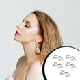 thumbnail image 3 of Guardoinrt 10pcs Ear Clip Converters Earring Accessories Handmade Fashionable Handheld Findings Turn Any Post Studs Into Clip-On Earrings Type7, 3 of 6