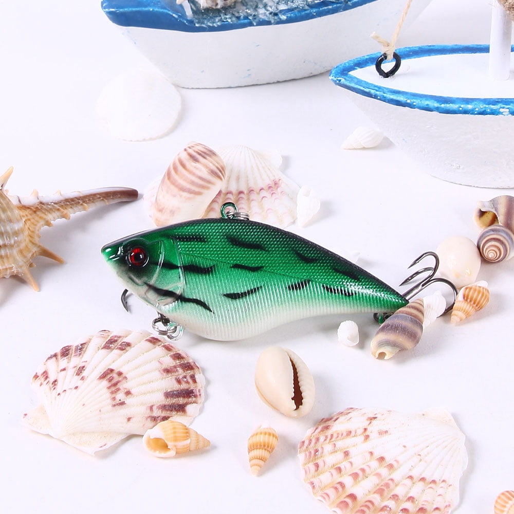 HENGJIA 10 Pack Lipless Crankbaits for Bass Fishing Lures, Sinking Deep Diving Crank Bait, Large VIB Hard Baits Fishing Jigs for Freshwater and Saltwater Bass, Trout, Perch, Walleye