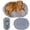 Foggy Trail, variant on Dog Travel Bed (42" x 30"), Packable Bed for Travel and Road Trips for Medium Breeds up to 75lbs, Machine Washable, Teal