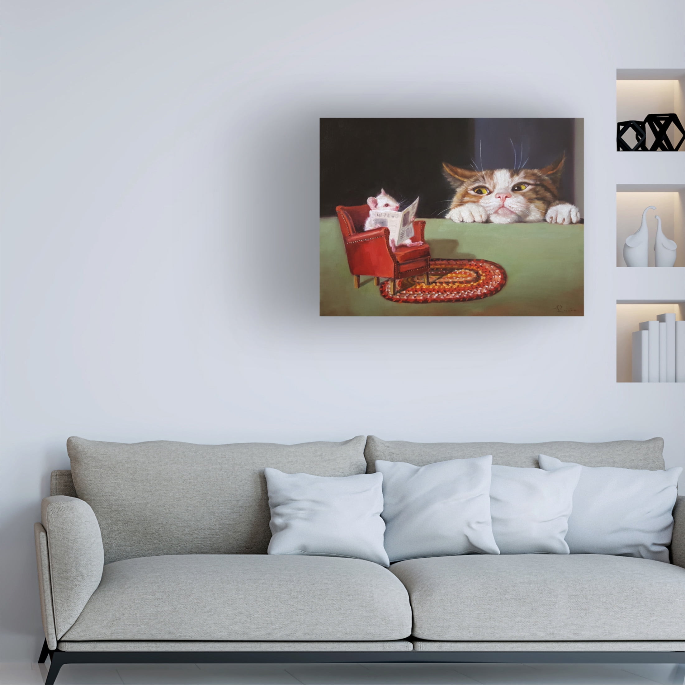 Canvas Wall Art - Lucia Heffernan 'Uninvited' Wall Art for Living Room, Bedroom, or Office Décor by Trademark Fine Art - 32 x 24 Inches