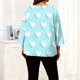 thumbnail image 5 of TaTaai Gradient Plus Size Long Sleeved T-shirt, Women's Round Neck Lightweight Top, All Seasons Garment, Casual Daily Party Dating Work Home Vacation Birthday Outfit, Hand Wash Gift, 5 of 6