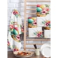 thumbnail image 2 of Easter Eggs Kitchen Dish Towels for Drying Dishes Set of 2, Yellow Floral Basket Leaves Rustic Botanical Waffle Weave Microfiber Hand Tea Bathroom Towels Quick Dry & Absorbent Towel 15.7x23.6, 2 of 7