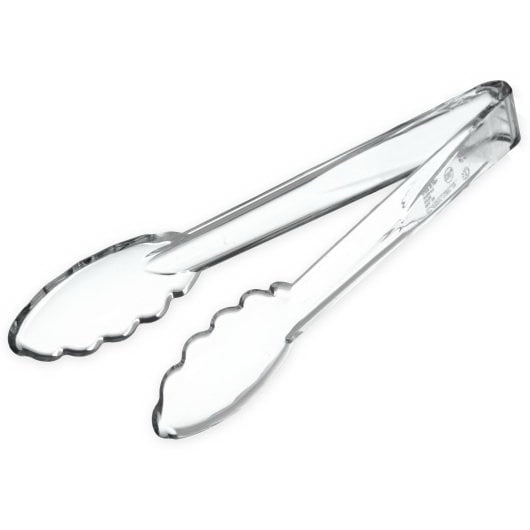 (Price/Pack)Carlisle 9 Inch Clear Plastic Utility Tong, 1 Each, 1 per case