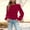 A_ Hot Pink, variant on Olyvenn Womens Velvet Peplum Babydoll Tops Casual Crewneck Pleated Blouse Short Sleeve Flared Swing Pullover Red XL