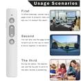 thumbnail image 2 of 2 4 GHz Inalámbrico Flip Pen PPT Diapositiva USB Carga Powerpoint () Blanco, 2 of 8