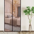 thumbnail image 2 of Graflsoa Magnetic Hook & Loop Mosquito Net Door Screen - Easy Install, No Drilling, Black Striped Polyester Mesh for Doors and Windows, 100cm x 210cm, 2 of 6