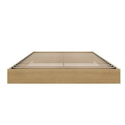Nexera Queen Size Platform Wood Bed Frame, Natural Maple