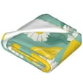 thumbnail image 4 of Bingfone Lemons Chamomile Flowers And Leaves Print Flannel Fleece Blanket Throw Blanket For Bed,Sofa,Couch,Travel,Camping(40"X30"), 4 of 9