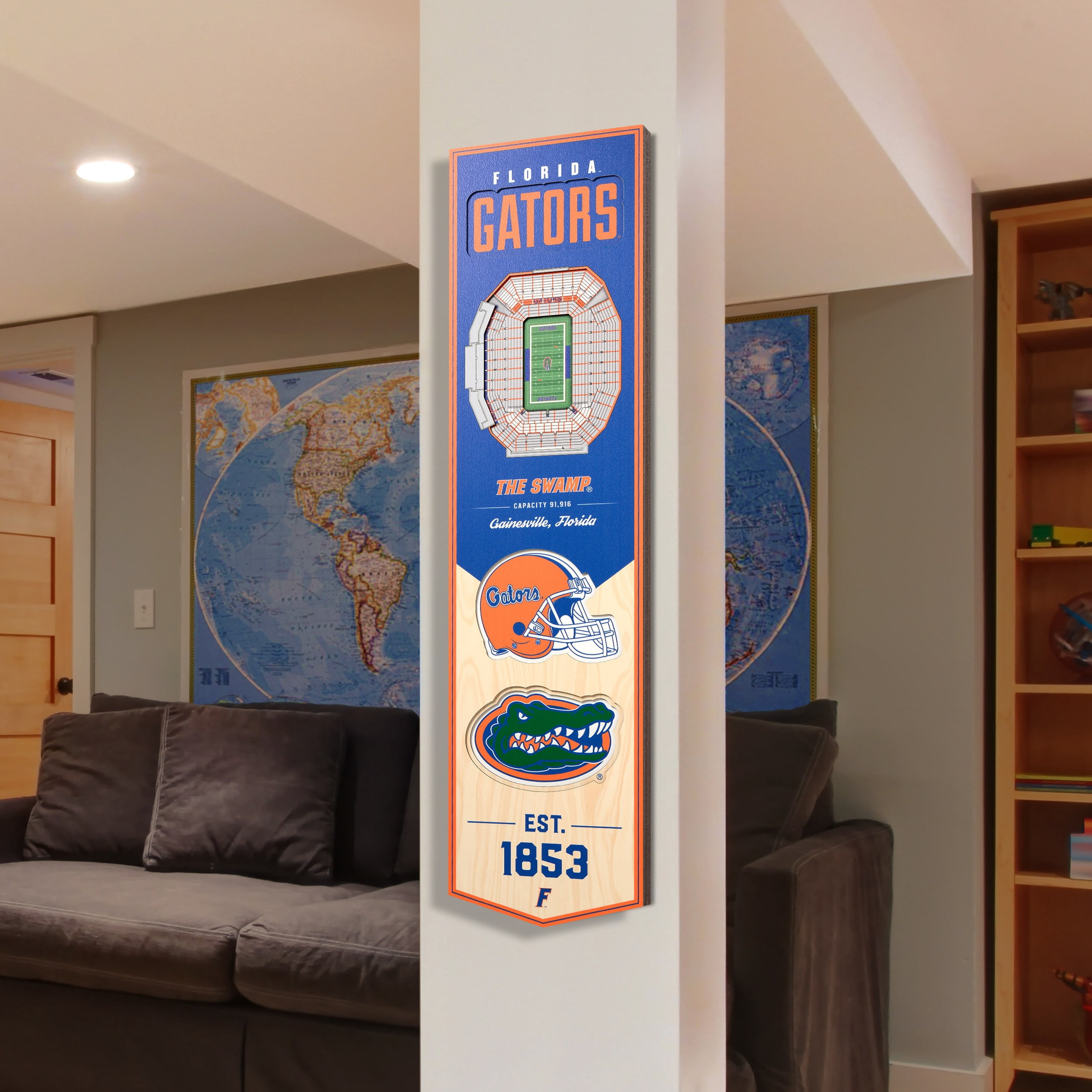 Florida Gators 8'' x 32'' 3D StadiumView Banner