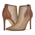 thumbnail image 2 of Nine West For Now P2 Light Brown Mesh Pointed Toe Formal Pump Bootie Ankle Boots (Pecan Mesh, 10), 2 of 5