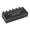 thumbnail image 2 of Stereo Sound  Mixer, Headphone  Mixer Aluminium Alloy Black 2 In 4 Out 3.5mm Interface  For Studio For Stage, 2 of 8