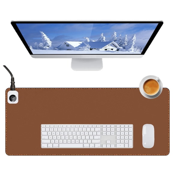 Heated Desk Pad Mouse Pad - Heated Desk Mat - Warm Desk Pad - 3 Levels Heatin...