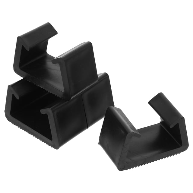 unbranded 4Ud Clips Para Muebles De Exterior En Rattan Negro Con Ranuras Antideslizantes Para Sofás Y Sillones