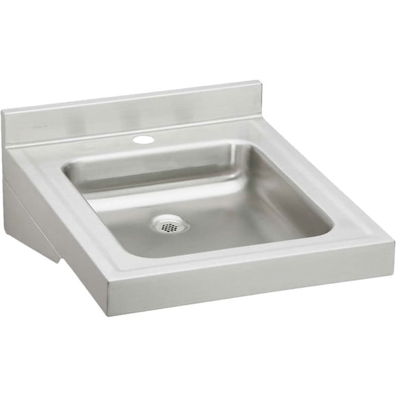 Elkay ELV22191 Stainless Steel Wall Hung Lavatory Sink - Buffed Satin