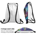 thumbnail image 6 of Iwájú Drawstring Backpack Bag Party Favors Goodies Merch Gym Waterproof Swimming Beach Fans, 6 of 6