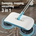 thumbnail image 3 of 3-in-1 Hand-Push Sweeper & Vacuum Cleaner with Mop - Heavy-Duty Stainless Steel Handle, Wet & Dry Vacuum, Pet Hair Remover, Dust Remover, 3 of 8