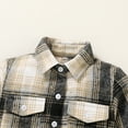 thumbnail image 4 of Younger Tree Little Boy Girl Fall Flannel Shirt Kid Baby Long Sleeve Button Down Plaid Shirts for 5-6T, 4 of 6