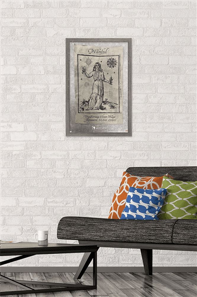 Netflix The Witcher Season 2 - Wanted Elven Mage Wall Poster, 14.725" x 22.375", Framed