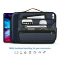 thumbnail image 3 of Finpac 12.9-13 Inch Tablet Laptop Sleeve Case, Travel Messenger Briefcase Shoulder Bag for MacBook Pro 14, iPad Pro 12.9 2018-2022, MacBook Air 13 2018-2022, MacBook Pro 13 2016-2022, Navy, 3 of 9