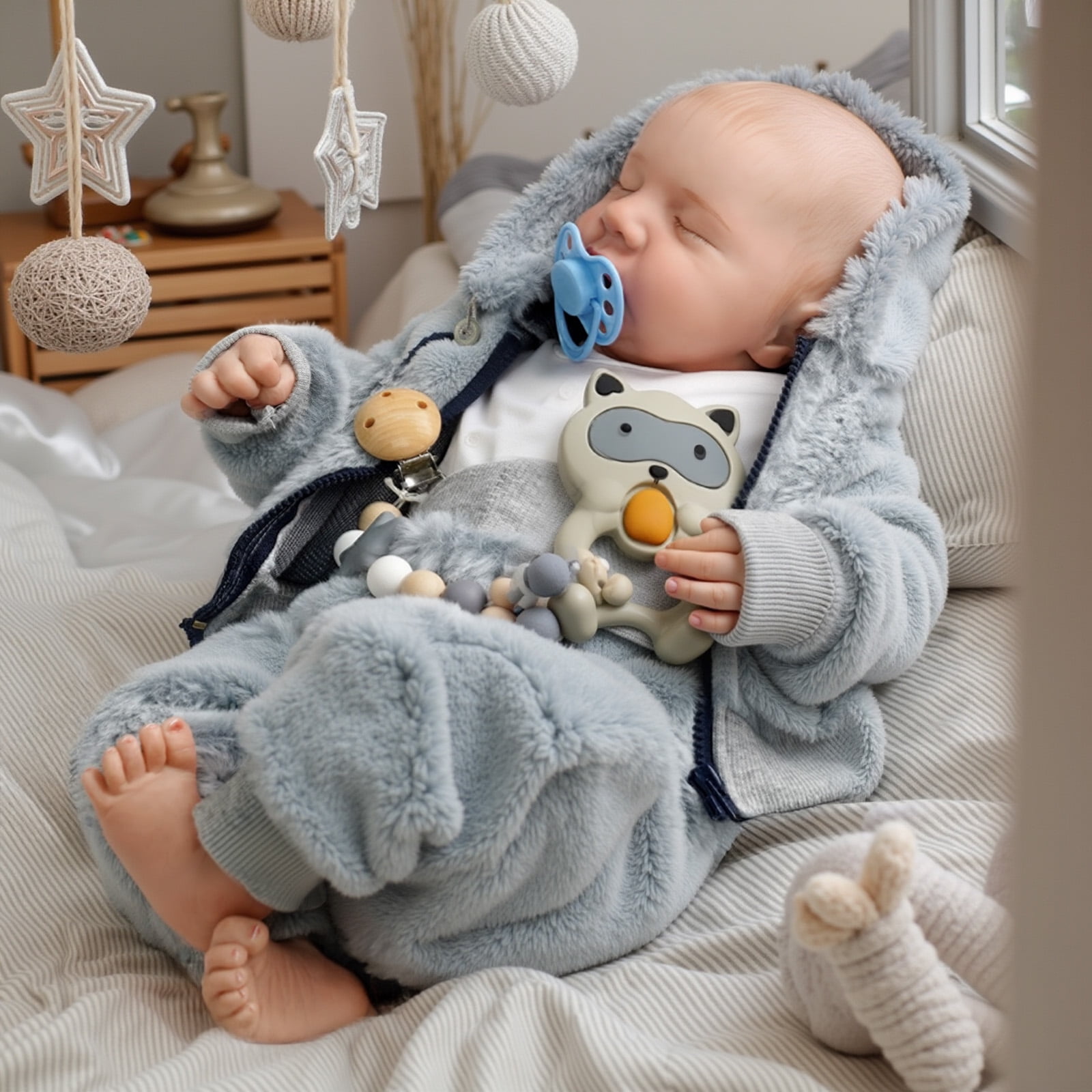 RSG Reborn Baby Dolls 20" Soft Cloth Body Newborn Baby Dolls with Accessories Gift Box for Kids Age 3+