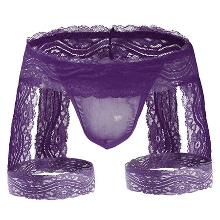 ICHUANYI Men Briefs Transparent Shorts Mens Underpants Men s Lace Trunks Underwear For Man