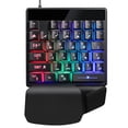 thumbnail image 1 of Teclado mecánico de una mano, teclado para juegos, retroiluminación colorida, conexión USB, teclado profesional para juegos Sweethay EL014314-02, 1 of 4