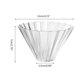 thumbnail image 3 of Natural Basket Filter Resin Cup Basket Coffee Filter Unbleached Kitchen Offices Use Flower Shape Coffee Filter Pour Over transparent, 3 of 5