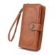 thumbnail image 1 of Womens Wallet Leather Large Capacity Card Holder Zipper Wristlet Wallets for Women-Brown, 1 of 5