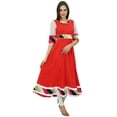 thumbnail image 2 of Bimba Women Indian Ethnic Anarkali Kurti Rayon Designer Maxi Kurta, 2 of 8