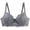 Gray, variant on Plus Size Underwired Bras for Women Deep V Neck Lace Full Coverage Balconette Bras Push Up Bras Everyday with Adjustable Straps Green 95C