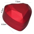 thumbnail image 6 of Mosey Ring Box Heart Shaped with LED Light Pocket-sized Portable Ring Case for Proposal Engagement Wedding, 6 of 8