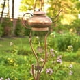 thumbnail image 2 of Zaer Ltd. Copper Colored Teapot Birdhouse Garden Stakes (Style 1), 2 of 9