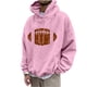 thumbnail image 2 of Sudadera con capucha para hombre, estilo casual, con cuello redondo, estampado, manga larga, blusa de poliéster, 2 of 6