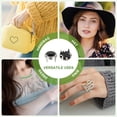 thumbnail image 7 of Uxcell Rhinestone Studs, Rhinestone Claw Beads Nailhead Crystal Claw Rivets Punk Spikes Decorative Round Rivet Black 6 mm, 7 of 7