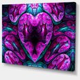 thumbnail image 2 of Purple Cold Mystical Heart - Floral Canvas Art Print, 2 of 4