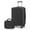 Black, variant on Carry on Luggage 2-Piece Luggage Sets ABS/PC Hard Shell Lightweight Durability Luggage Case with Combination Lock+360°Spinner Wheels Suitcase(Black,14+20Inch)