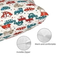 thumbnail image 3 of Fotbe Artoon Car Funda de Almohada Decorativa Estilo Occidental, Lujo en Algodón, Fundas para Almohadas King, Cojín Estampado para Decoración del Hogar-14"x20", 3 of 6