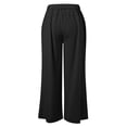 thumbnail image 4 of Dpytoraw New Drape High Waist Wide Leg Casual Slacks. Women's Casual Cargo Pants With Elastic Waist Black L, 4 of 4