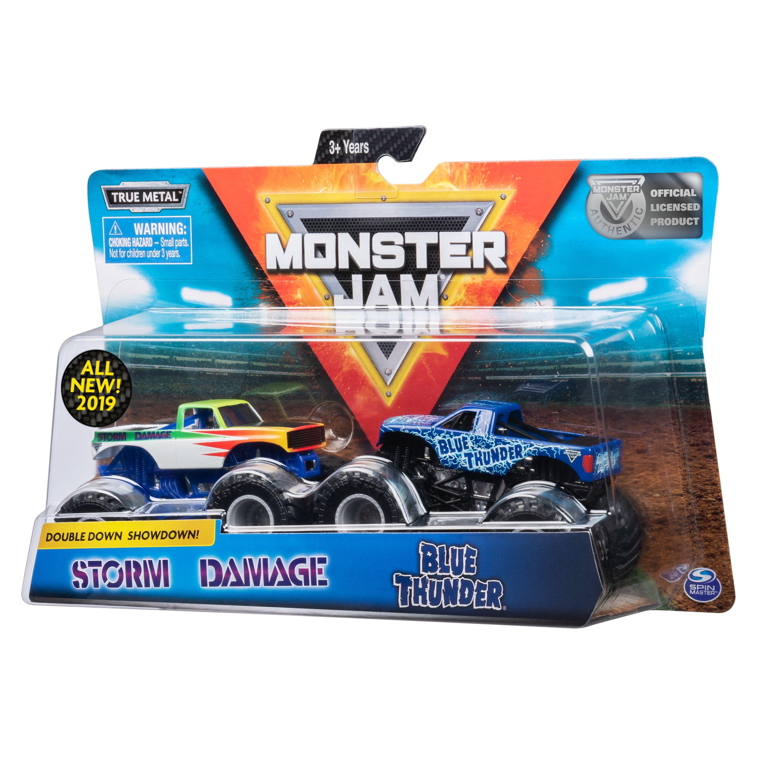 Storm damage monster truck top toy