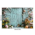 thumbnail image 2 of Spring Easter Photography Backdrops, Garden Floral Grass Rabbit Eggs Background Bunny Stand Photo Banner Tapestry Booth Props, 47"x32", 2 of 6