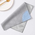 thumbnail image 3 of Advancent Limpiaparabrisas de mesa, paño para el hogar, lavable de doble cara, trapo de limpieza multifuncional, cubiertos, suministros de Suministros de limpieza para el hogar Gris, 3 of 6