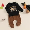 thumbnail image 3 of Gerichy Toddler Baby Boy Clothes Fall Winter Outfit, Baby Boys Outfit 2PCS Autumn And Winter Home Wear Baby's Clothing Fall Winter Clothing Set Long Sleeve Round Neck Tops Long Pants 2-Piece Outfits, 3 of 5