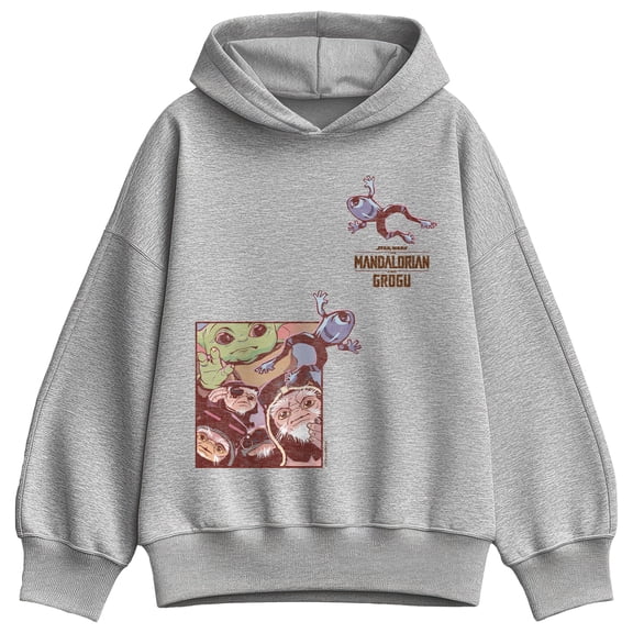 The Mandalorian And Grogu - Frogs - Women's Oversized Fleece Hoodie Sweatshirt