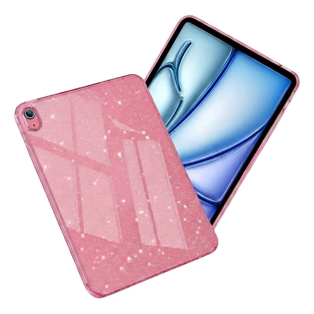 Funda Para Ipad Air 11 4th/5th M2/ M3 Glitter Brillos Rosa.