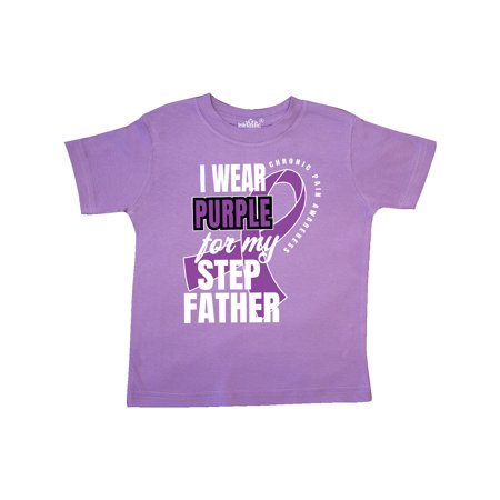 

Inktastic Chronic Pain I Wear Purple For My Step Father Gift Toddler Boy or Toddler Girl T-Shirt