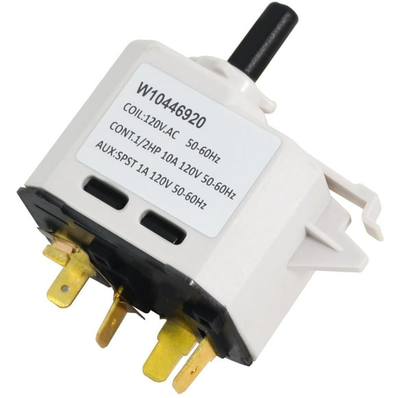 W10446920 WPW10563095 Dryer Push-to-Start Switch Part Compatible with Whirlpool, Kenmore, Amana, Inglis Dryers Replaces 4446934 PS11754857 PS11756343