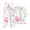 Pink, variant on LYXSSBYX Two Piece Sets for Women Summer Women's Casual Short Sleeve Half Sleeve Round Neck Cropped Top Casual Pants Suit Set Two Piece Set