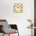 thumbnail image 3 of 10 Inch Wall Clock Battery Operated Silent Clock Decorative for Office, Kitchen, Outdoor, Living RoomYellow Beautiful Flowers Exquisite, 3 of 4